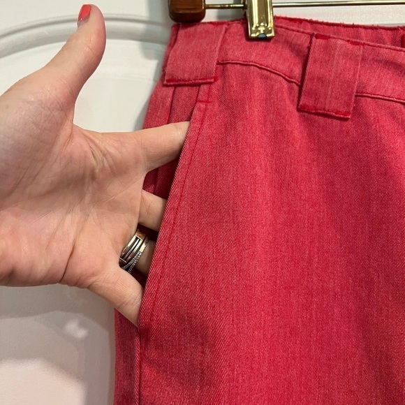 Dickies Wide Leg Pinkish Red Jeans - Picture 4 of 12